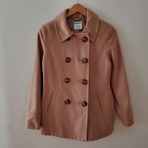Old navy brown beige tan pea coat xs